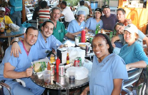 Medical Team in Haiti - Far Left: Dr Zwiebel